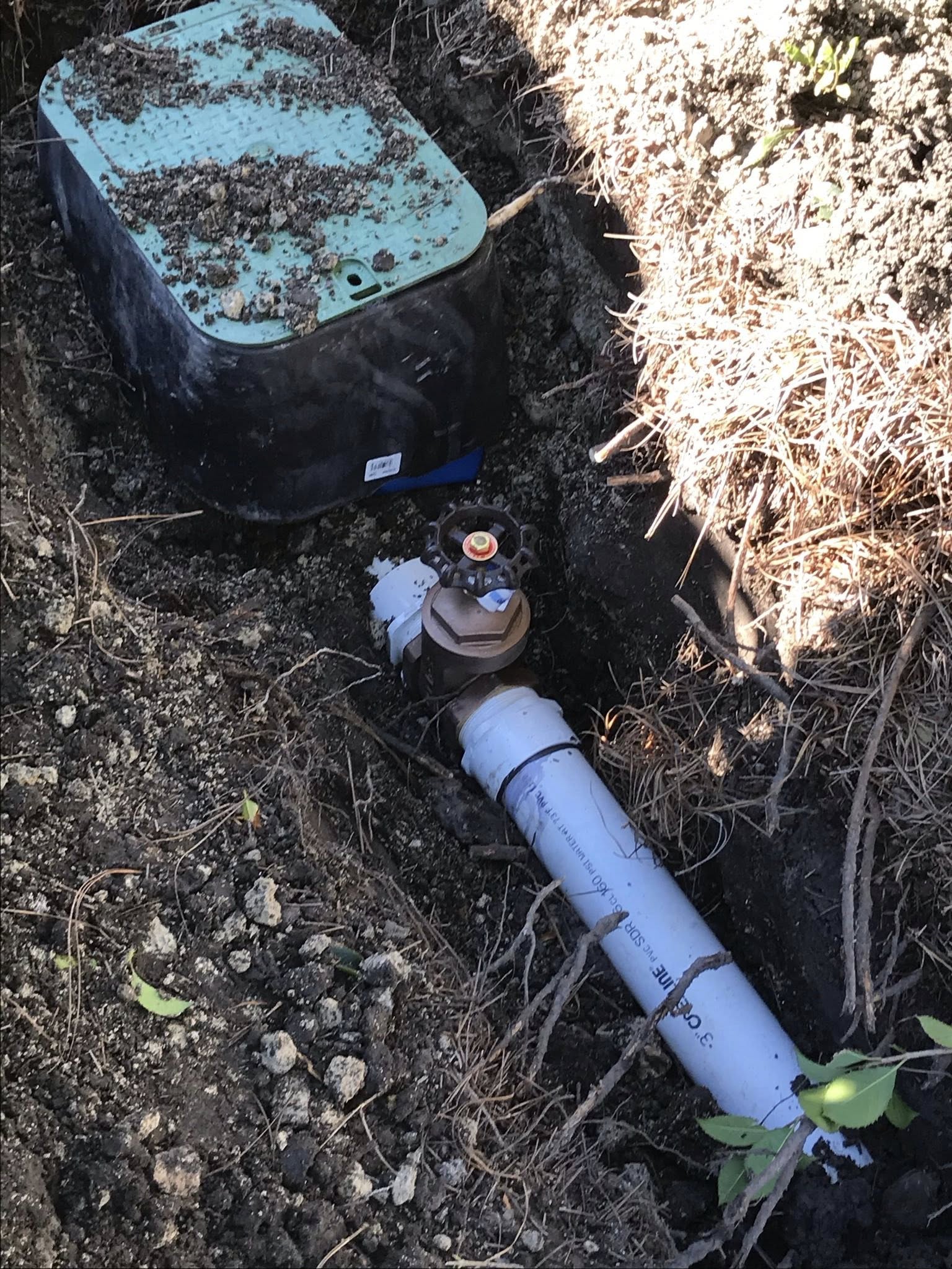 Irrigation gate valve installation Goose Creek SC